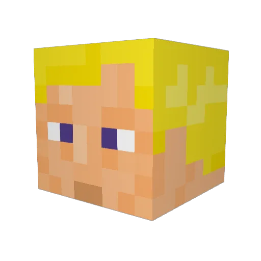 balhalla Minecraft avatar head, 3D render