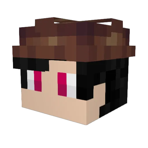 baliestri Minecraft avatar head, 3D render