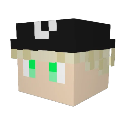 balik76 Minecraft avatar head, 3D render