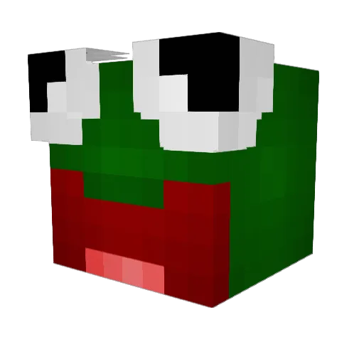 balikbaskan Minecraft avatar head, 3D render