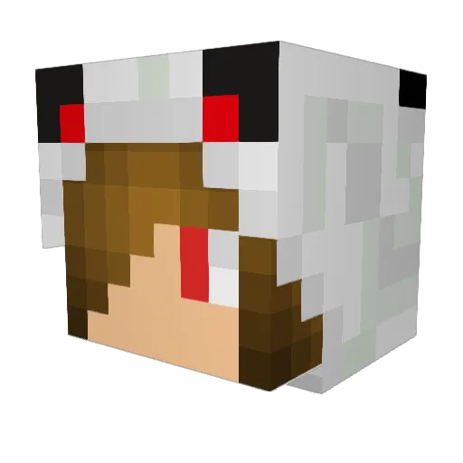 balitan Minecraft avatar head, 3D render