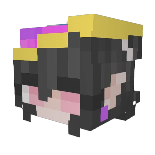 baljuli26 Minecraft avatar head, 3D render