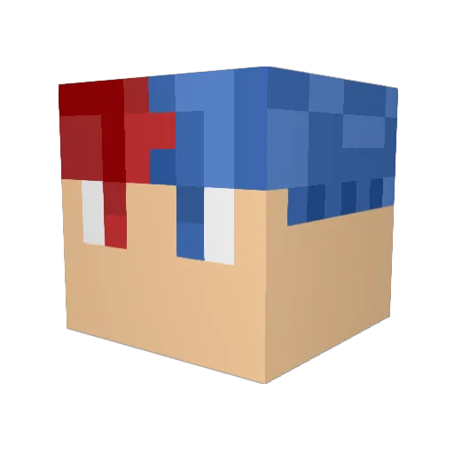 ball2131gr Minecraft avatar head, 3D render