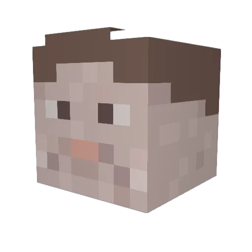 ball279 Minecraft avatar head, 3D render