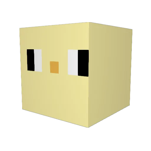 ball5678 Minecraft avatar head, 3D render