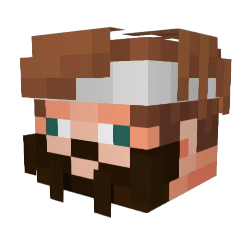 ball69 Minecraft avatar head, 3D render