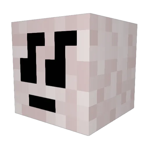 ballad___ Minecraft avatar head, 3D render
