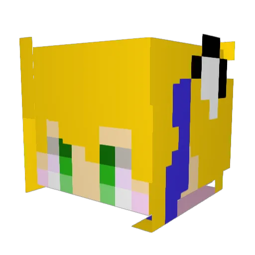 ballc489 Minecraft avatar head, 3D render