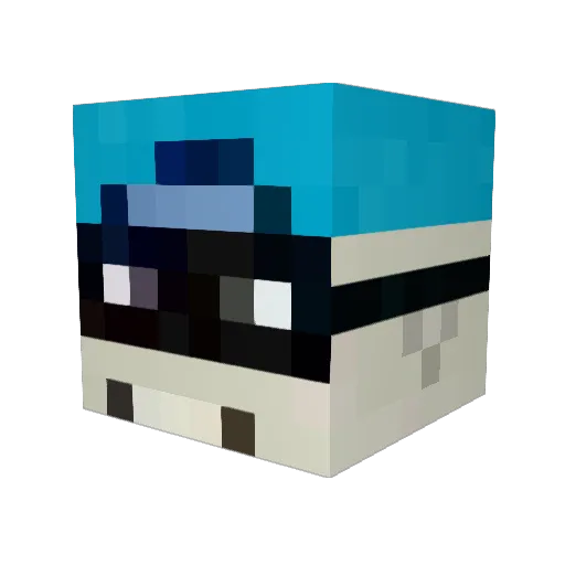balle2013 Minecraft avatar head, 3D render