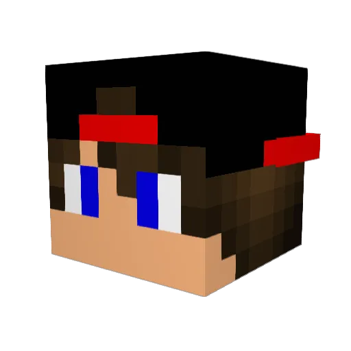 baller3023 Minecraft avatar head, 3D render