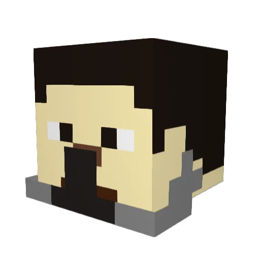 ballerjoel Minecraft avatar head, 3D render