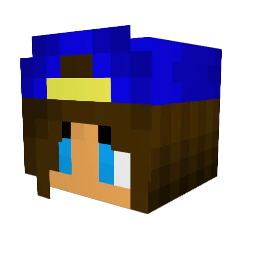 ballermal24 Minecraft avatar head, 3D render