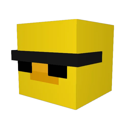 ballin_1 Minecraft avatar head, 3D render