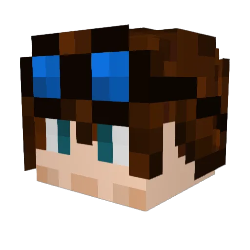 ballinwallen101 Minecraft avatar head, 3D render