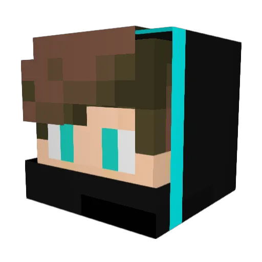 balllauncher Minecraft avatar head, 3D render