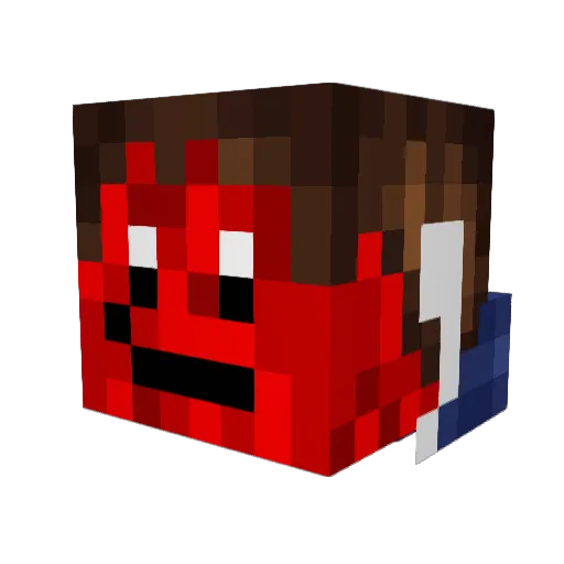 balloons3000 Minecraft avatar head, 3D render