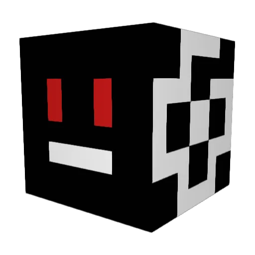 ballrammer Minecraft avatar head, 3D render