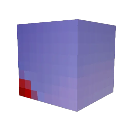 balls222 Minecraft avatar head, 3D render