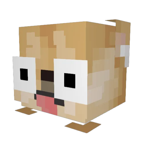 balls2 Minecraft avatar head, 3D render