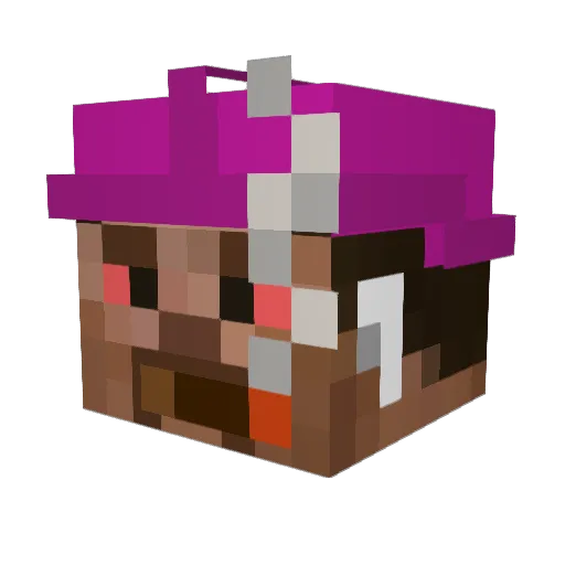 ballsman33 Minecraft avatar head, 3D render
