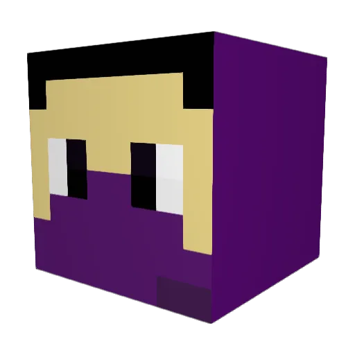 balltaro Minecraft avatar head, 3D render