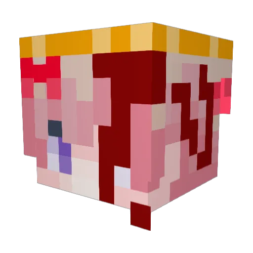 ballykub Minecraft avatar head, 3D render
