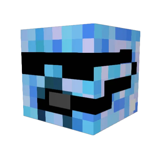 ballzinthesack Minecraft avatar head, 3D render