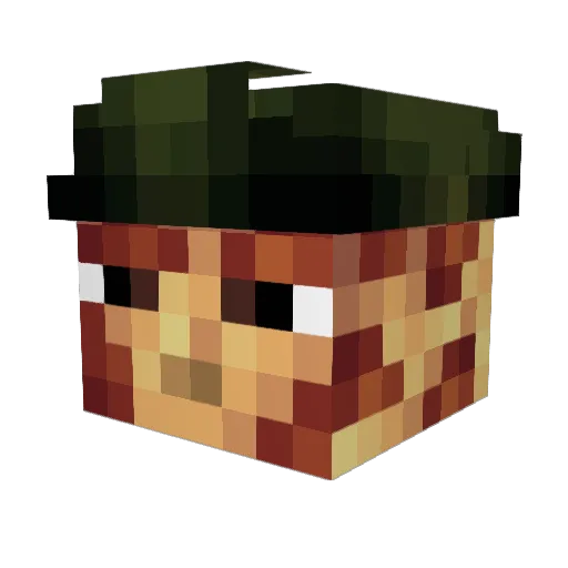 balmino Minecraft avatar head, 3D render