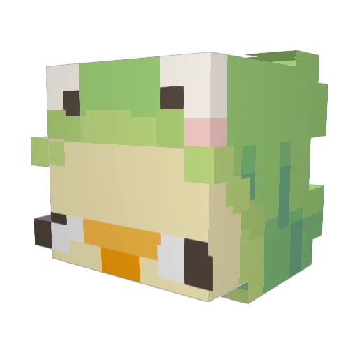 baloomy Minecraft avatar head, 3D render