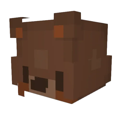 balooooga Minecraft avatar head, 3D render