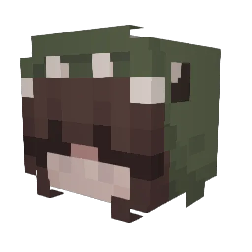 balps Minecraft avatar head, 3D render