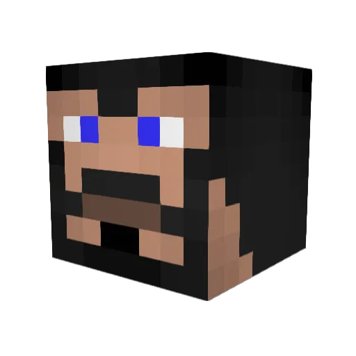 balser25 Minecraft avatar head, 3D render