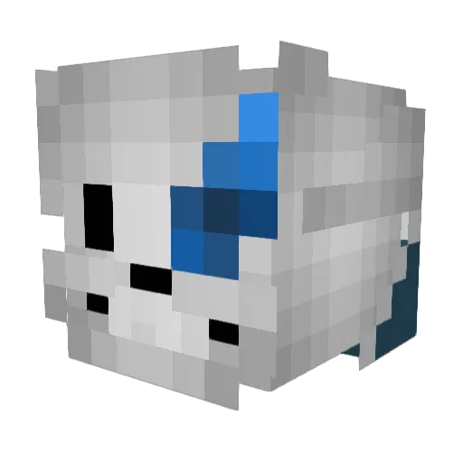 baltokate Minecraft avatar head, 3D render
