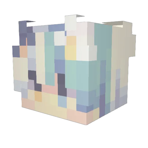 balunaifen Minecraft avatar head, 3D render