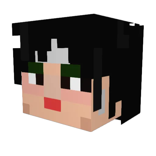 balzakijs Minecraft avatar head, 3D render