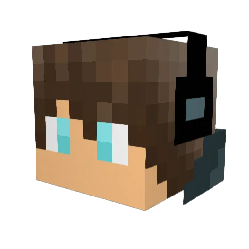 bam1000 Minecraft avatar head, 3D render