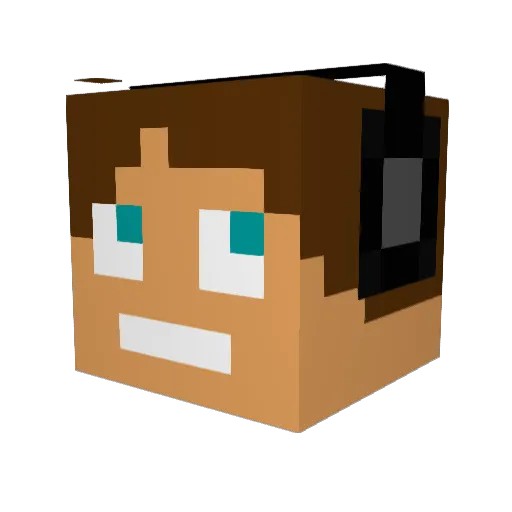 bam2065 Minecraft avatar head, 3D render