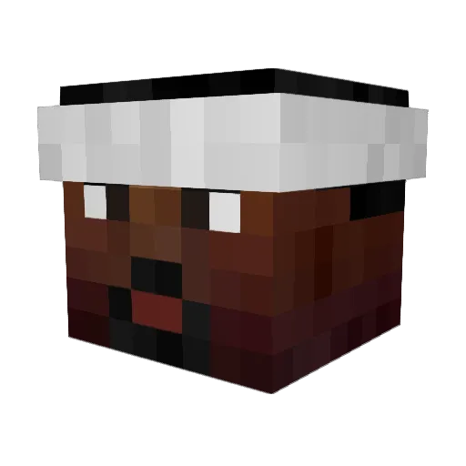 bam83 Minecraft avatar head, 3D render