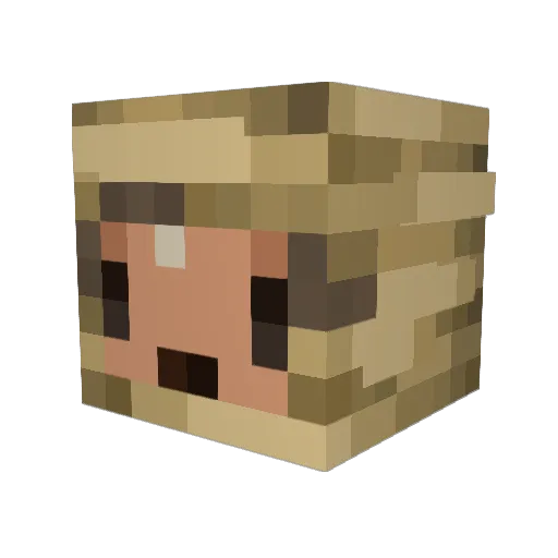 bamBi999 Minecraft avatar head, 3D render