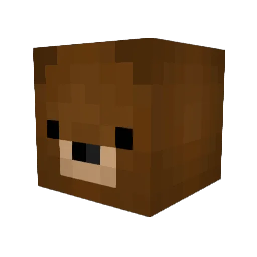 bambamthemonkey Minecraft avatar head, 3D render
