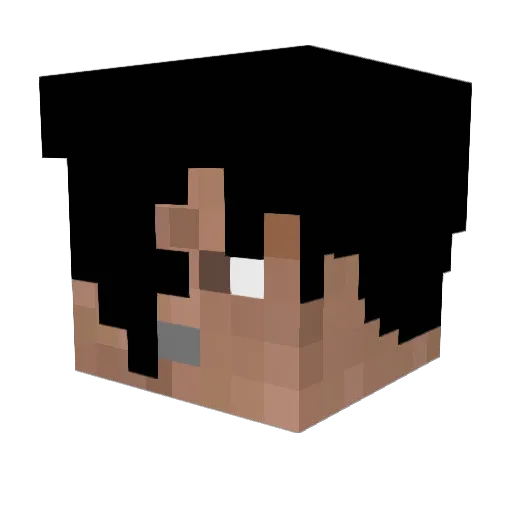 bambarby Minecraft avatar head, 3D render