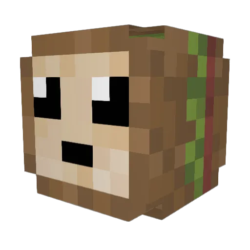 bambi2435 Minecraft avatar head, 3D render