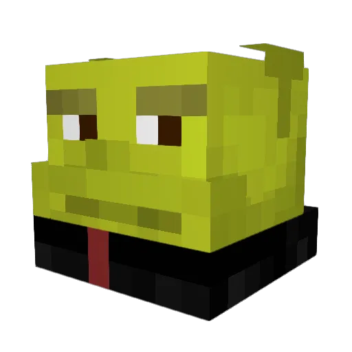 bambinokarma Minecraft avatar head, 3D render