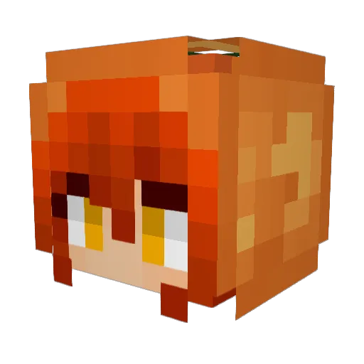 bambipusen Minecraft avatar head, 3D render
