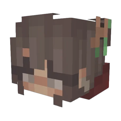 bamblu_ Minecraft avatar head, 3D render
