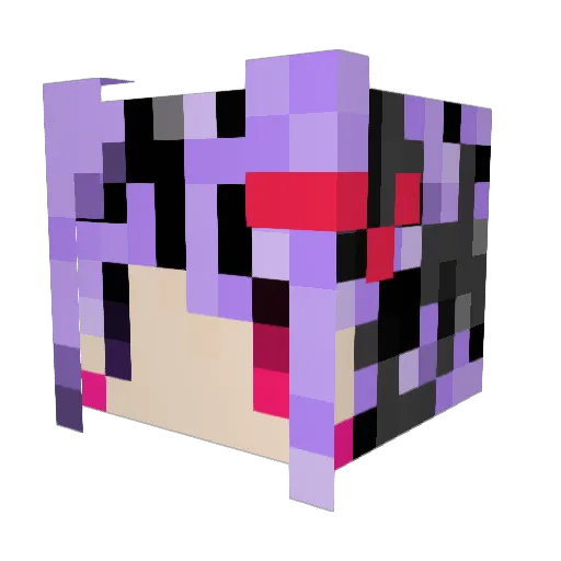 bamboo_v Minecraft avatar head, 3D render