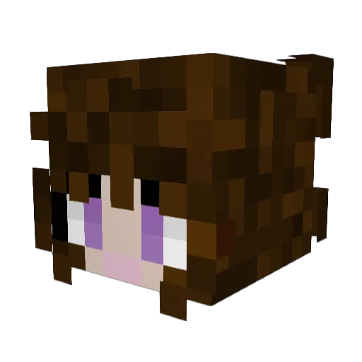 bambooc Minecraft avatar head, 3D render