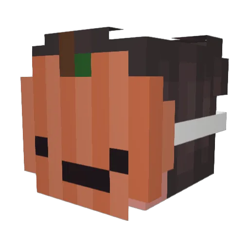 bambous100 Minecraft avatar head, 3D render