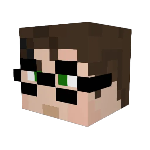 bambyi Minecraft avatar head, 3D render