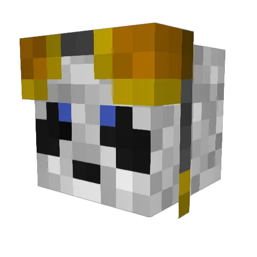 bamer01 Minecraft avatar head, 3D render